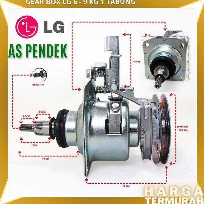 GEAR BOX MESIN CUCI LG 1 TABUNG | GEAR BOX AUTOMATIC LG | GEAR BOX LG Diskon