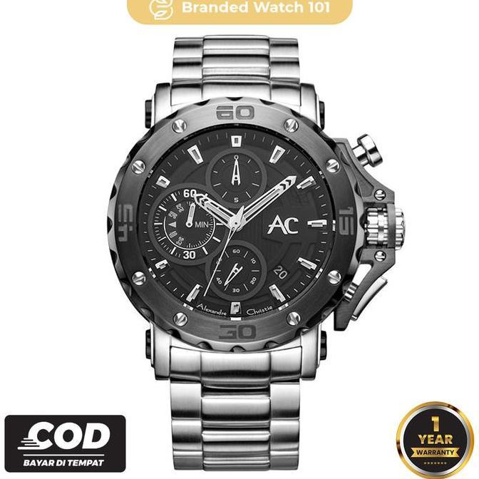 KRISNA_SATU7 - JAM TANGAN PRIA ALEXANDRE CHRISTIE AC 9205 / AC9205 / 9205 CARBON GARANSI RESMI 1 TAH