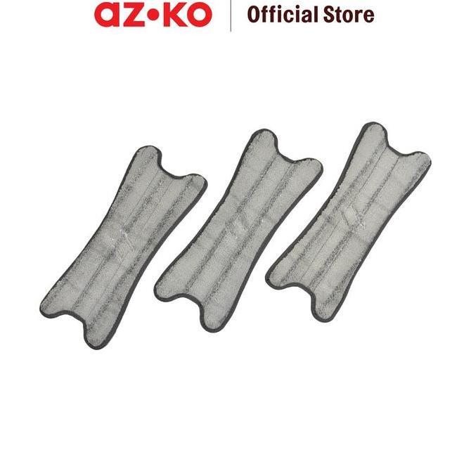 AZKO Jml Set 3 Pcs Refill Kain Pel Untuk X Twist Mop Refill Mop Kain Cadangan Mop Refill Pel Penggan