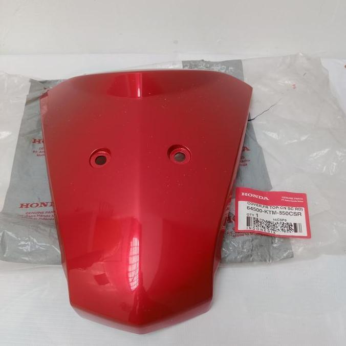 TERMURAH - cover panel tameng dasi depan supra x125 Batman merah ori 64500-KTM-850CSR