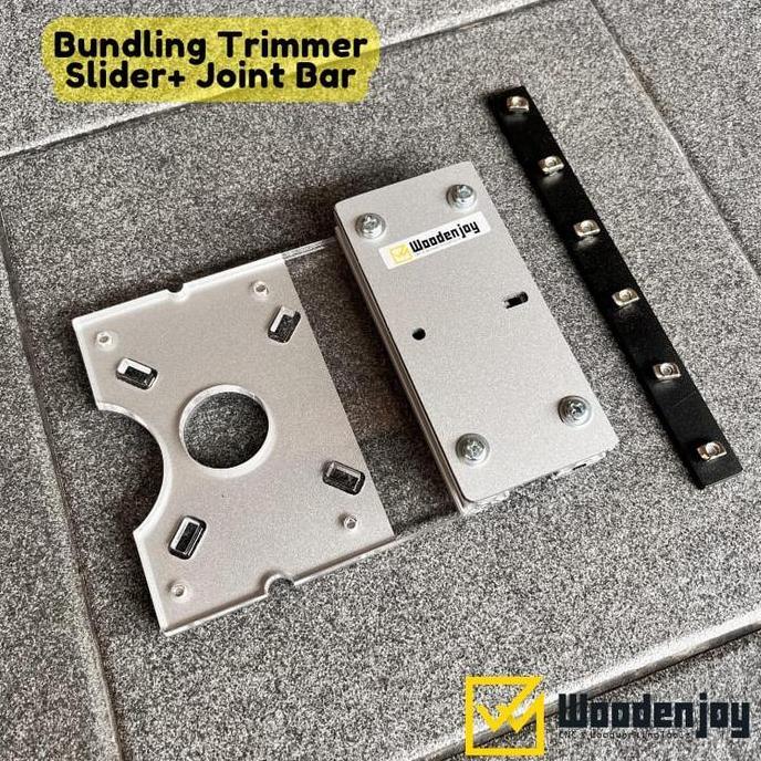 TERBARU - Bundling Joint Bar + Trimmer Slider untuk Tracksaw Woodenjoy