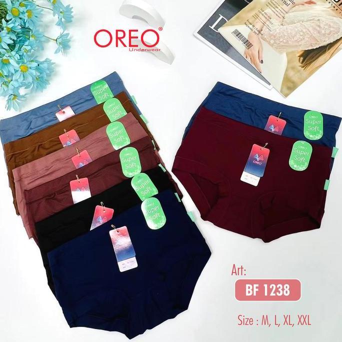 Roin - (6Pcs) Cd Wanita Oreo Bf-1238 Celana Dalam Wanita Katun Premium