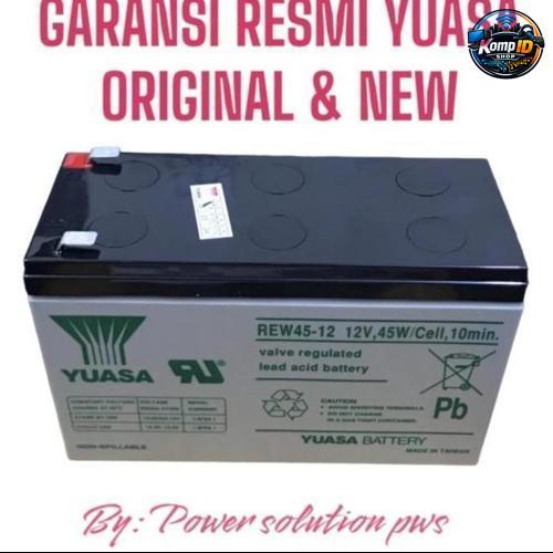 Baterai UPS 12V 9Ah Yuasa NP9-12 12volt 9 Ah Battery Batt aki accu Yuasa 9Ah 12volt REW45-12 REW 45-