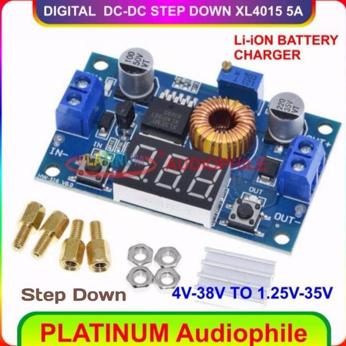 Step Down Modul Xl4015 Digital Dc To Dc Step Up Adjustable