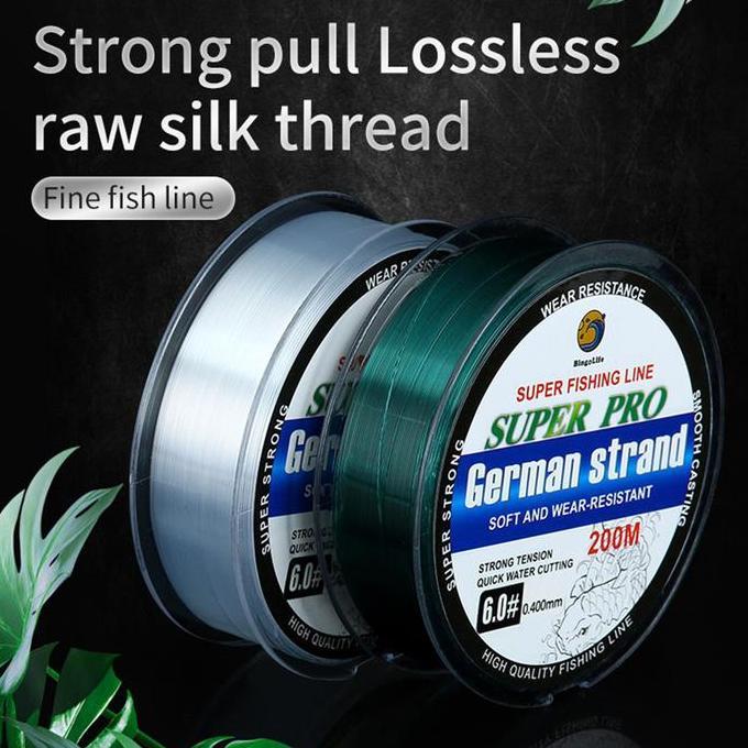 GERMANY FISHING LINE 200M KUAT ANTI KERITING SENAR PERALATAN PANCING