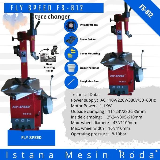 RAMERRAI Tyre changer tire hidrolik merk flyspeed fs812