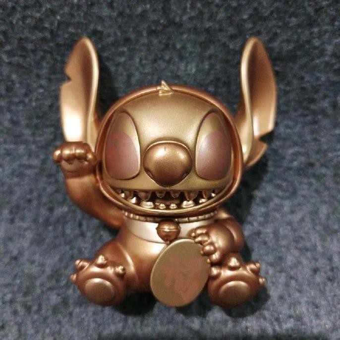 Urdu stitch fukuheya lucky series 2 blind box loose - maneki neko stitch bronze