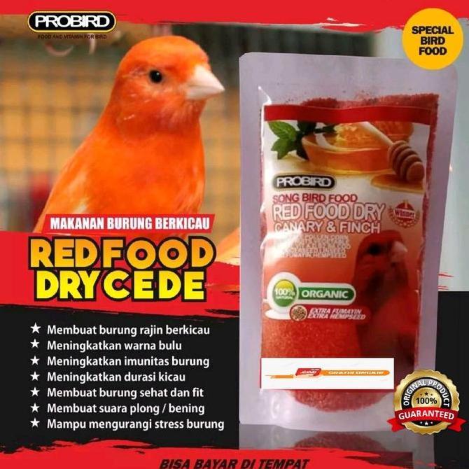 CEDE RED FOOD DRY UNTUK KENARI DAN RED SISKIN