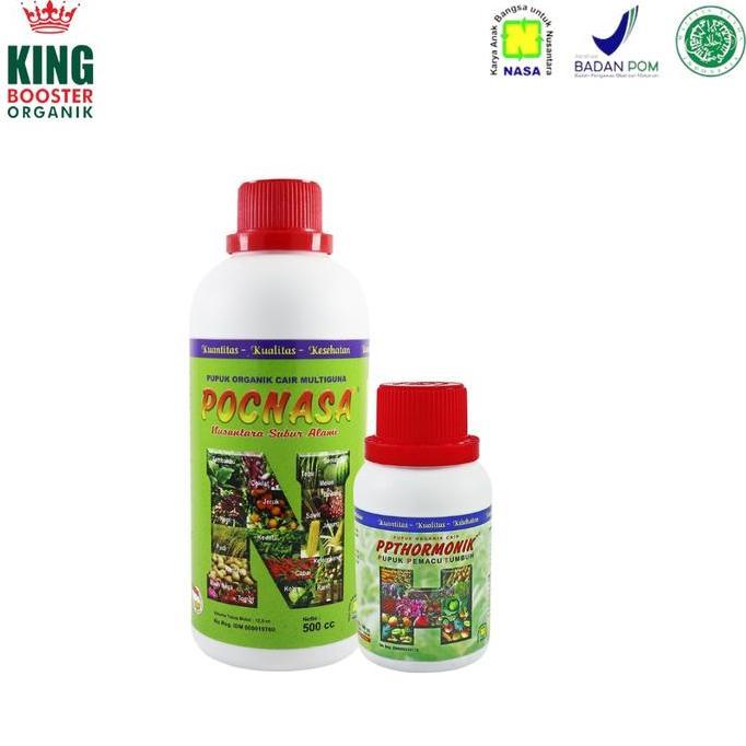 PAKET PUPUK ORGANIK POC NASA 500 CC DAN HORMONIK 100 CC PUPUK NASA ORIGINAL
