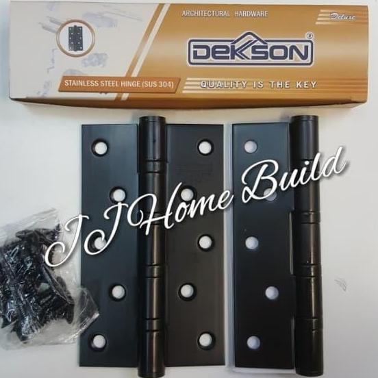 Engsel Pintu 5" Dekson Hitam Stainless Sus 304 Matt Black
