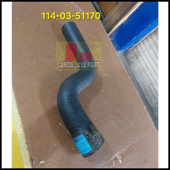 TERLARIS HOSE RADIATOR BAWAH SYNTHETIC KOMATSU DOSER D31 ENGINE CUMMINS 4D102 114-03-51170 