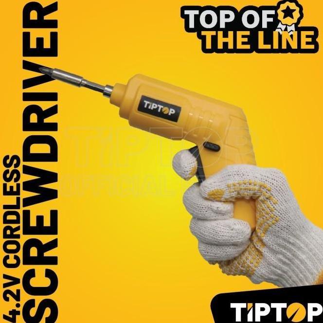Tip Top Cordless Screwdriver Obeng 4.2V Bsd042