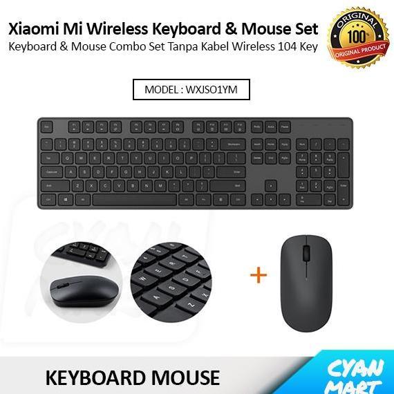Xiaomi Mi Wireless Keyboard Mouse Combo Set 104 Keys Original