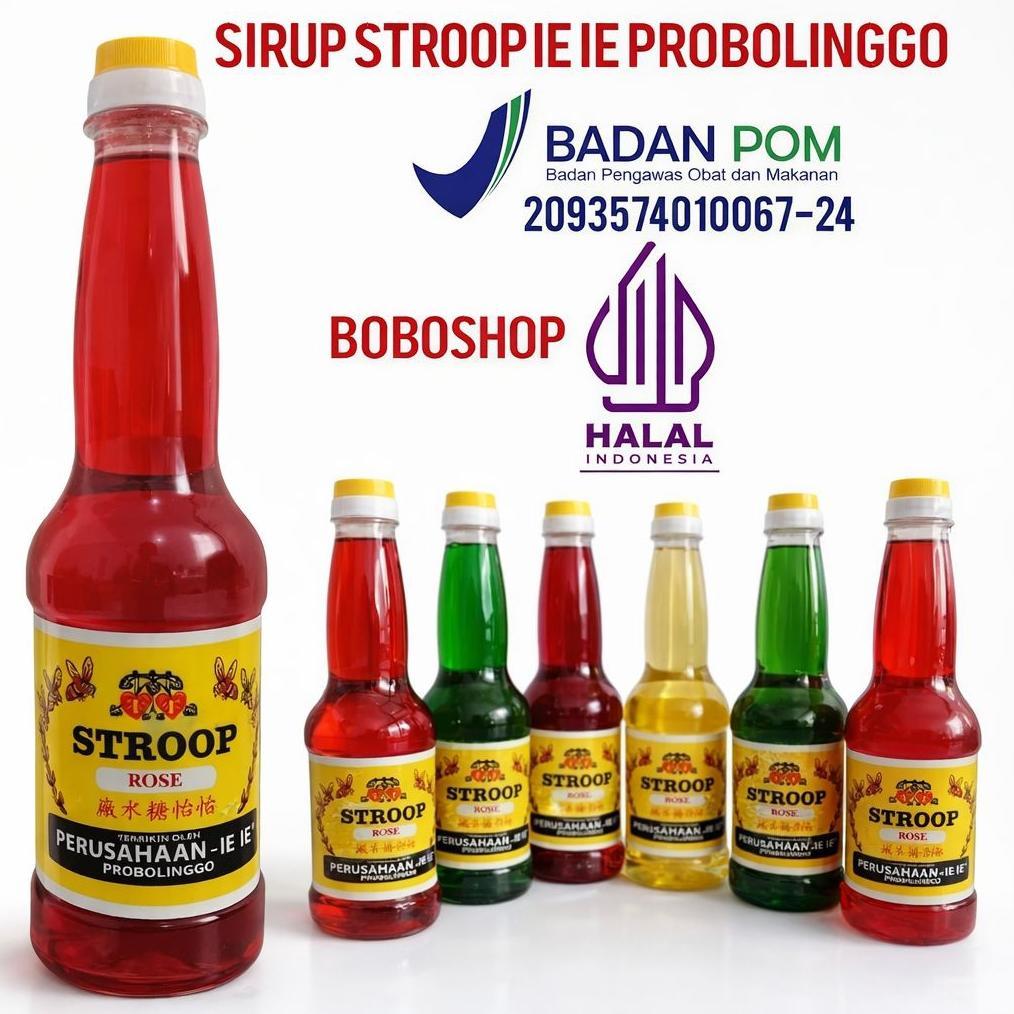 Ada SIRUP STROOP FRAMBOZEN IE IE PROBOLINGGO ISI 600 ML