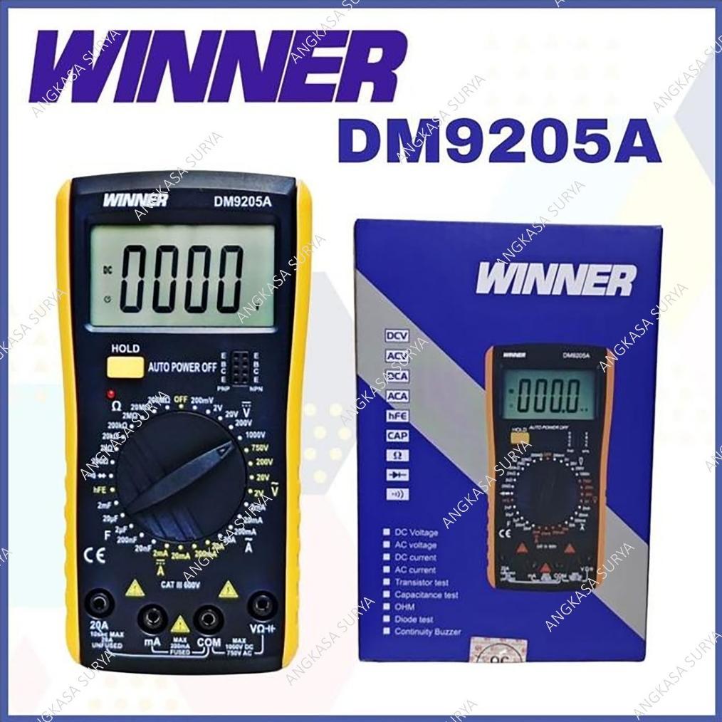 Tester Digital Winner DM9205A Original / Multitester Avometer Multi Meter DM 9205 A