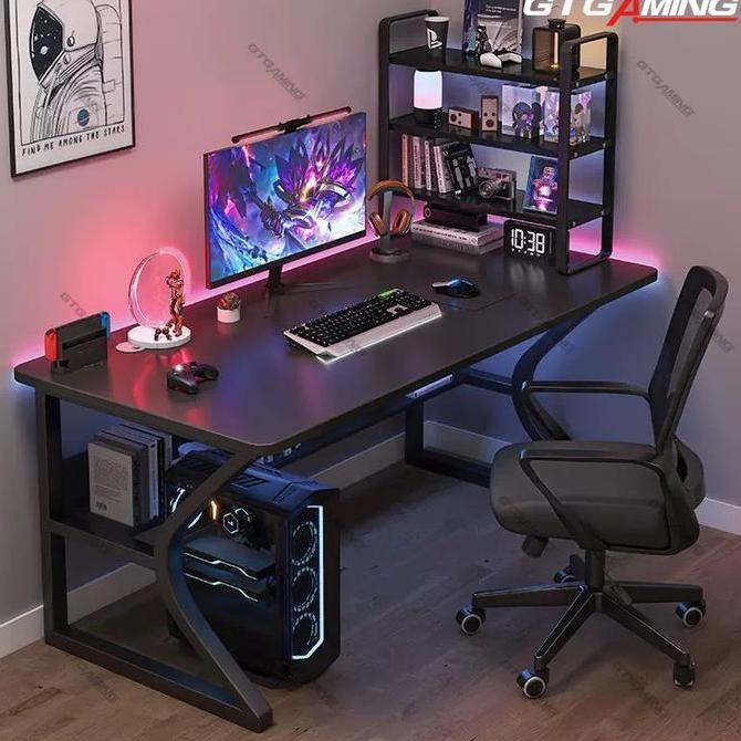 e.baystore - gtgaming meja komputer / meja gaming / meja komputer serat karbon/ meja komputer 120cm 