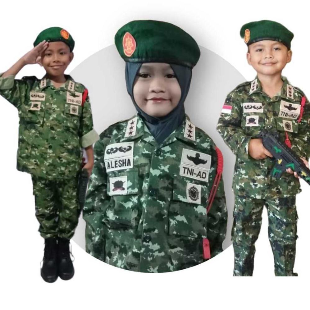 LORENG KOSTRAD ANAK BAJU LORENG TNI AD KOSTRAD KOSTUM TNI KOSTRAD BONUS