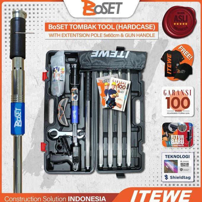 BOSET TOMBAK TOOL (HARD CASE) + EXTENSION POLE 5x60cm + GUN HANDLE