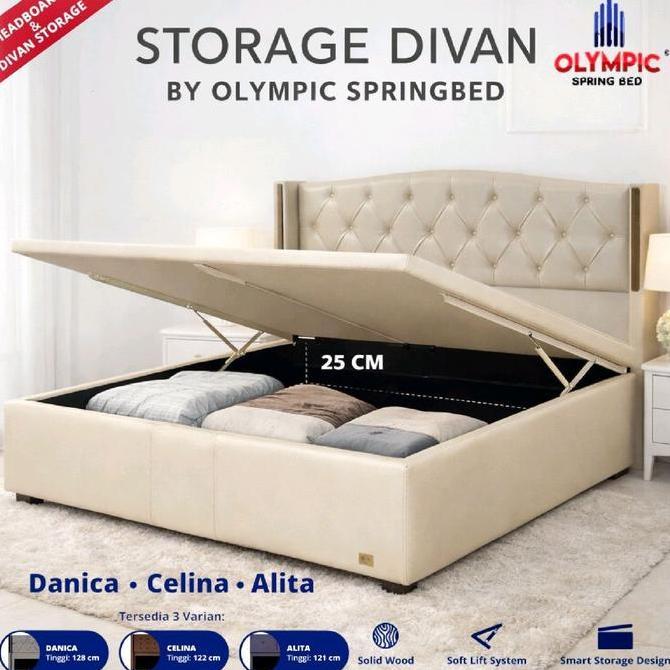 Divan Olympic New Danica Dipan Olympic Springbed Divan Rangka Tempat Tidur Saja Tanpa Sandaran