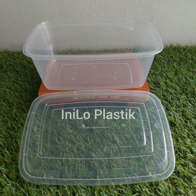 Ready Thinwall DM 1850ml Rectangle / Food Container 1850 ml - 25pcs Non Cod