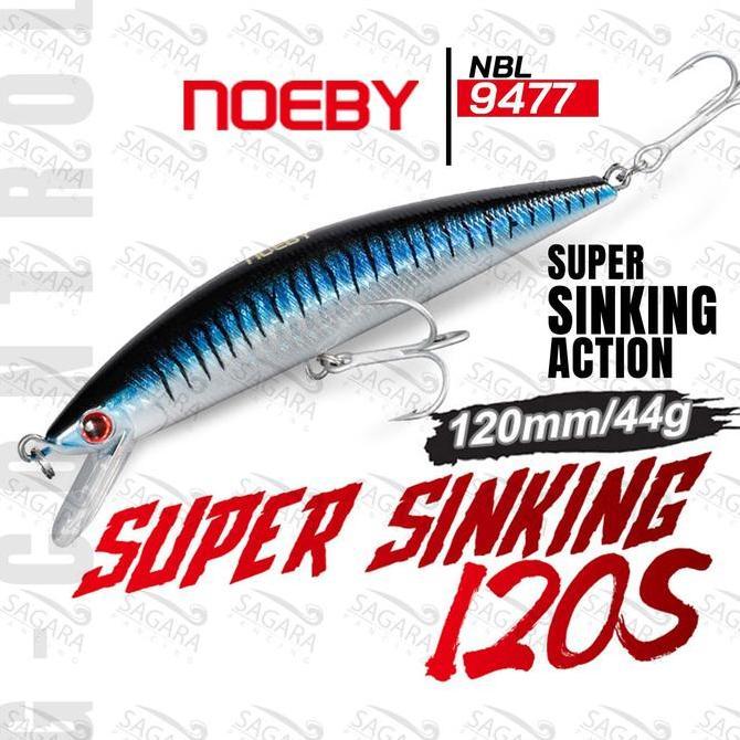 60U - Umpan Casting Minnow Noeby 9477 Minnow Super Sinking Lure Umpan Pancing
