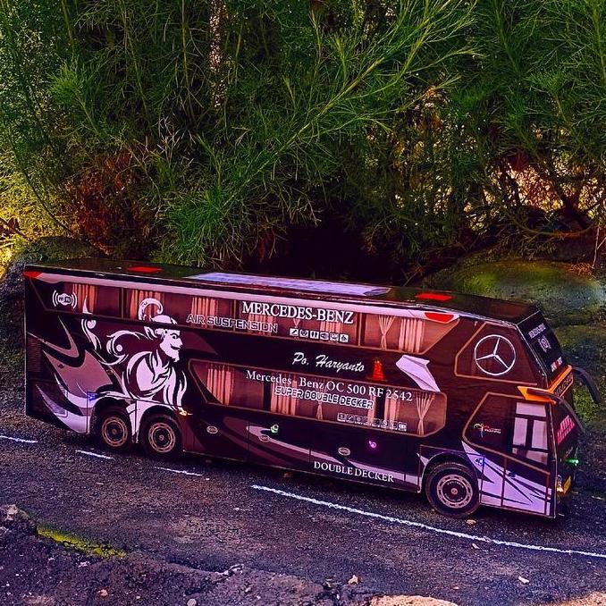 Mainan Bus Telolet Basuri V3 Model Haryanto Lampu Toy