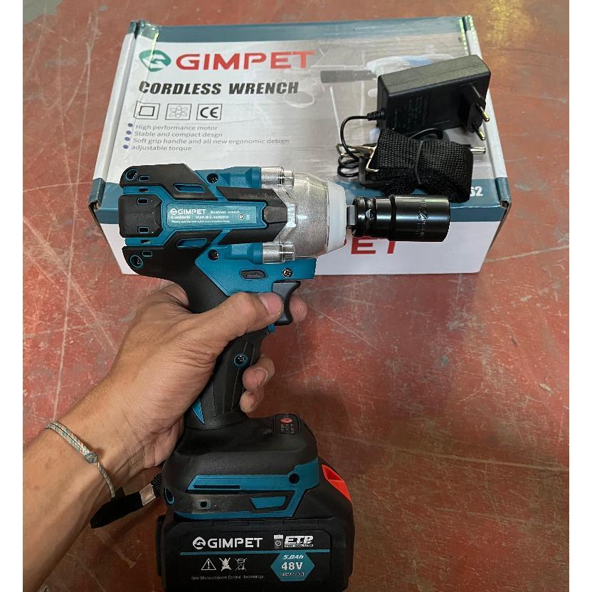 Gimpet  Impact Wrench Baterai Semua Motor Tembaga Cordless Kunci Impact Impact Baterai