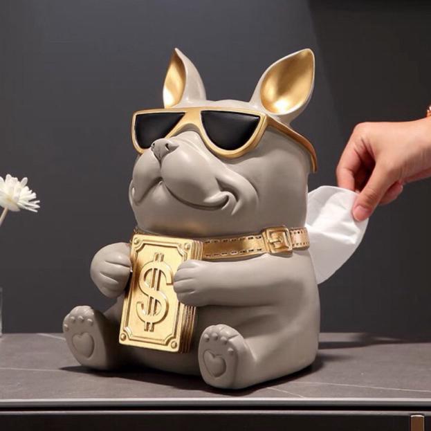 Kanana Home Kotak tissue Model Dog Dollar/ Tempat Tissue Unik