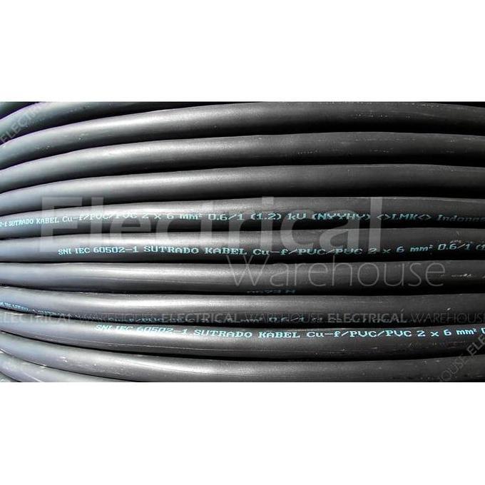 Kilat- New- Kabel Listrik Serabut Nyyhy 2X6Mm2 Do (Hy 2X6Mm 2X6 Mm 2 X 6 Mm2)