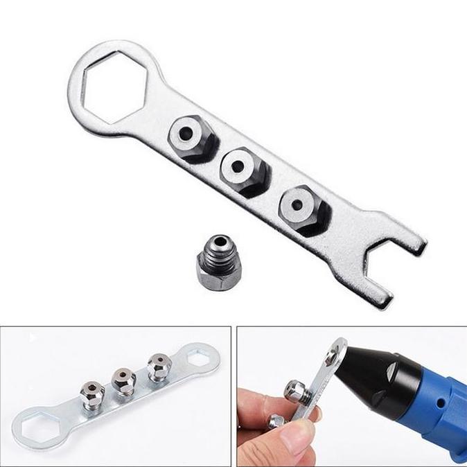 Tang Rivet Adapter Penarik Paku Keling Riveter Tang Rivet Adaptor Mesin Bor Listrik Cordless