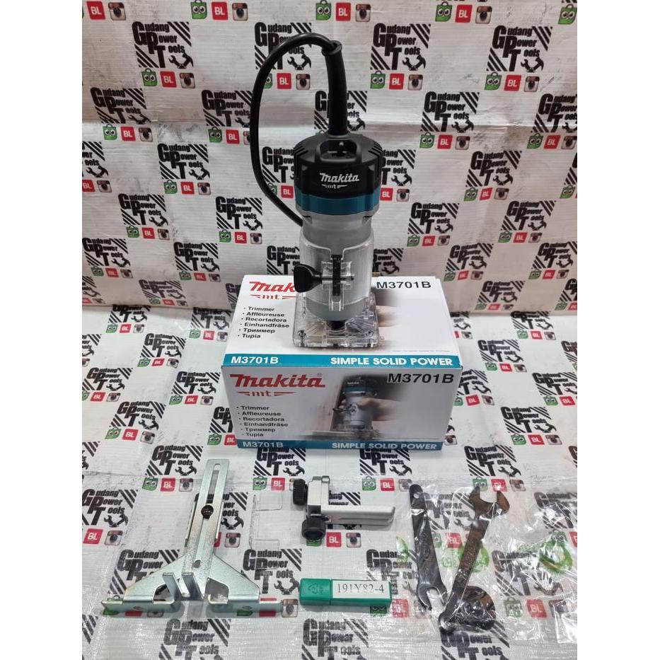 MESIN PROFIL ROUTER TRIMMER KAYU 6MM MAKTEC MT 370 MT370 ORIGINAL DAN TERPERCAYA