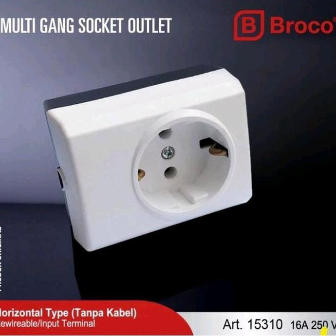 Kilat- New- Stop Broco 1 2 3 4 5 6 Lubang Colokan Listrik Terminal Broco Sni