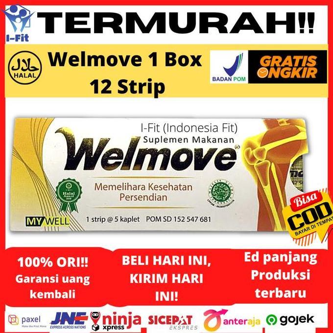 Vitvix- Welmove Per Box Isi 1 Strip Suplemen Sendi Obat Nyeri Radang Sendi