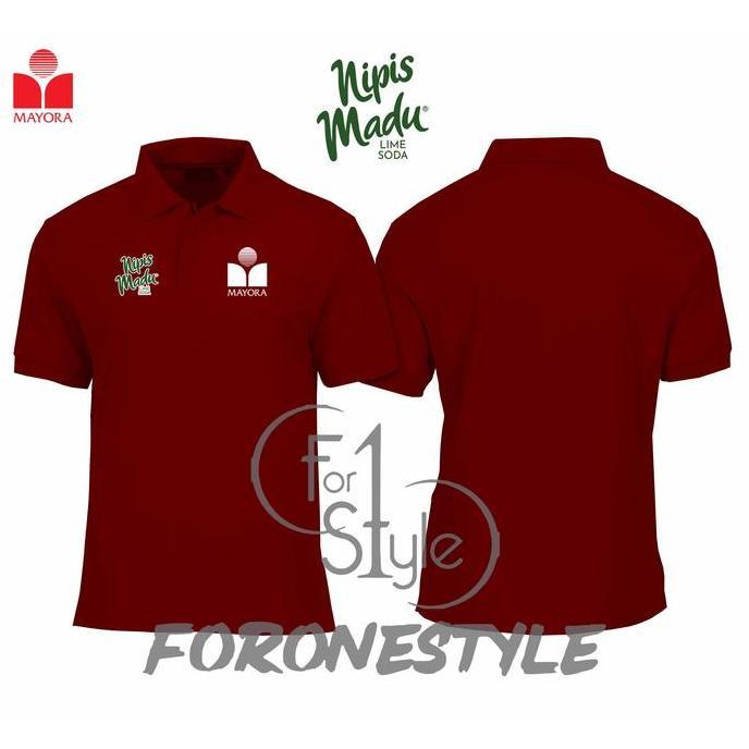 DB67 - POLOSHIRT MAYORA - POLO BERKERAH MAYORA NIPIS MADU - POLO MAYORA NIPIS MADU