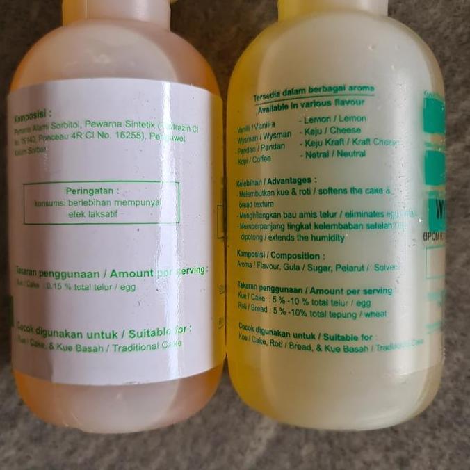 Cakes- Diva Cake Softener Netral & Wisman Oil / Pelembut Kue Neutral & Wysman