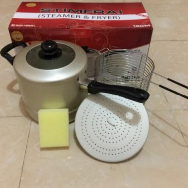 STIMFRAY(STREAMER+FRYER)MASPION 18CM/DEEP FRYER MASPION 18CM