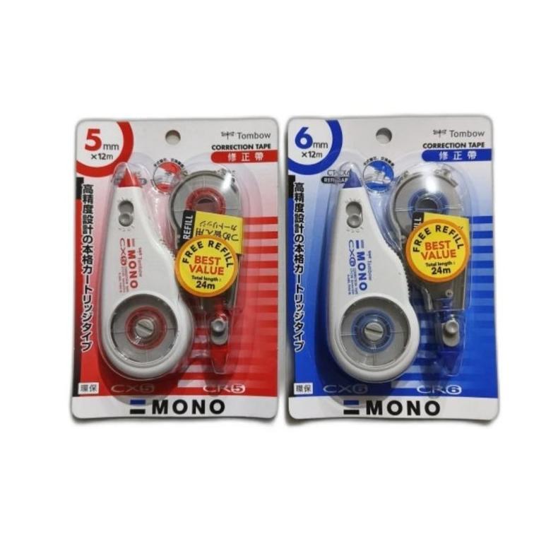 TERLARIS TOMBOW Mono Correction Tape Tip Ex Kertas CT-TX Japan