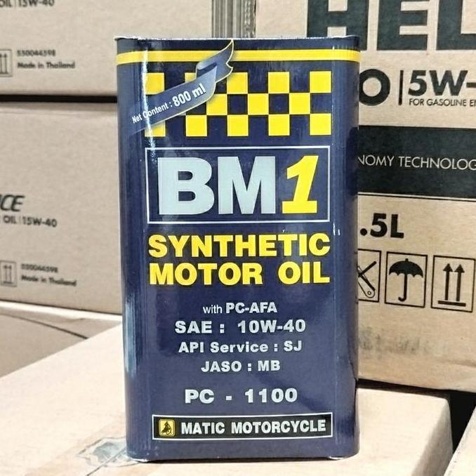 TERMURAH - OLI MESIN MOTOR MATIC SCOOTER BM1 / BM 1 / BM-1 PC-1100 10W-40 800 ML