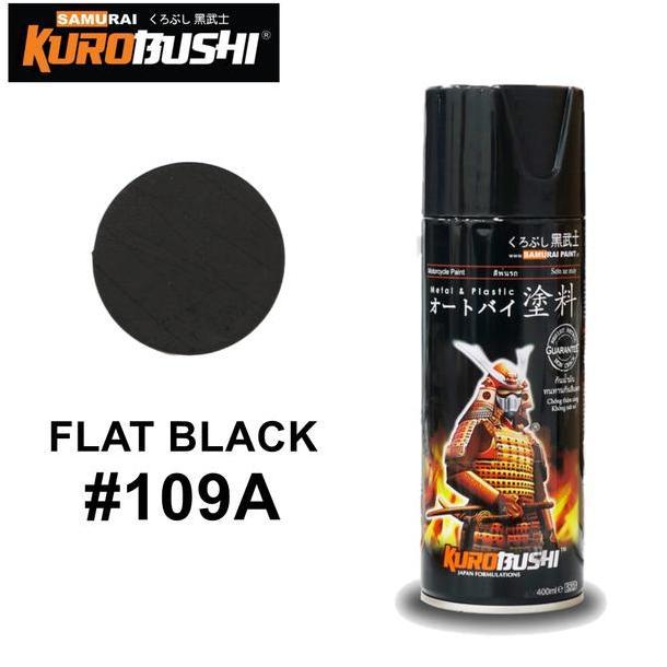 FITZGRALD Pilox Samurai 109A FLAT BLACK DOFF 400ml Hitam Samurai 109 Cat Samurai