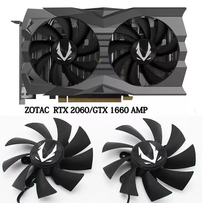 FAN KIPAS VGA ZOTAC GTX 1660 1660 TI RTX 2060 2070 SUPER MINI 87MM 4PIN HIGH QUALITY