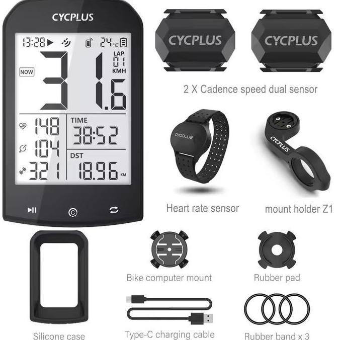 Terlaris, Speedometer Gps Sepeda Cycplus M1 Bike Computer Waterproof Original