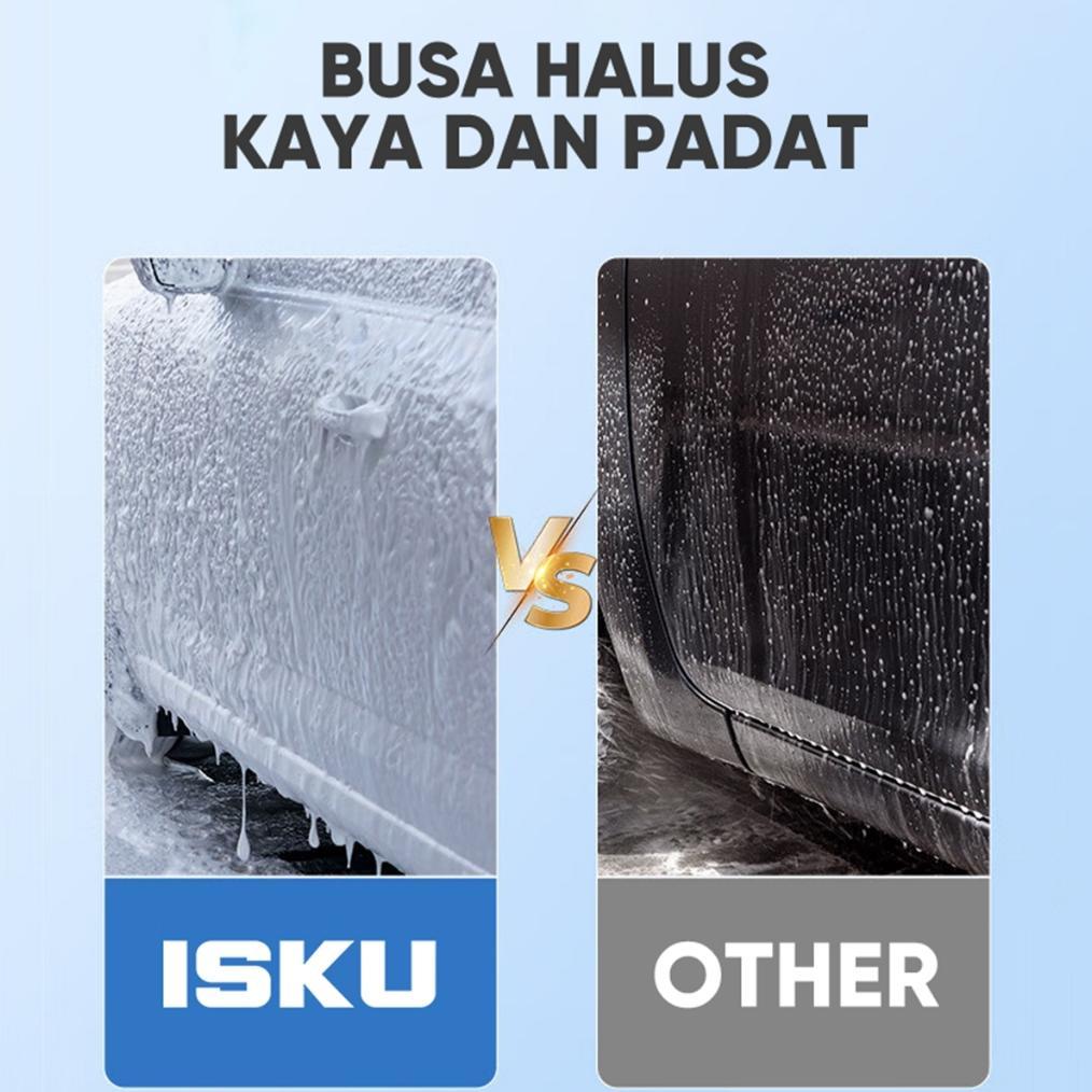 ISKU Hand Snow Foam Wash Sprayer 2L Tabung Semprotan Busa Salju Alat Cuci Motor Mobil Manual Tanpa M