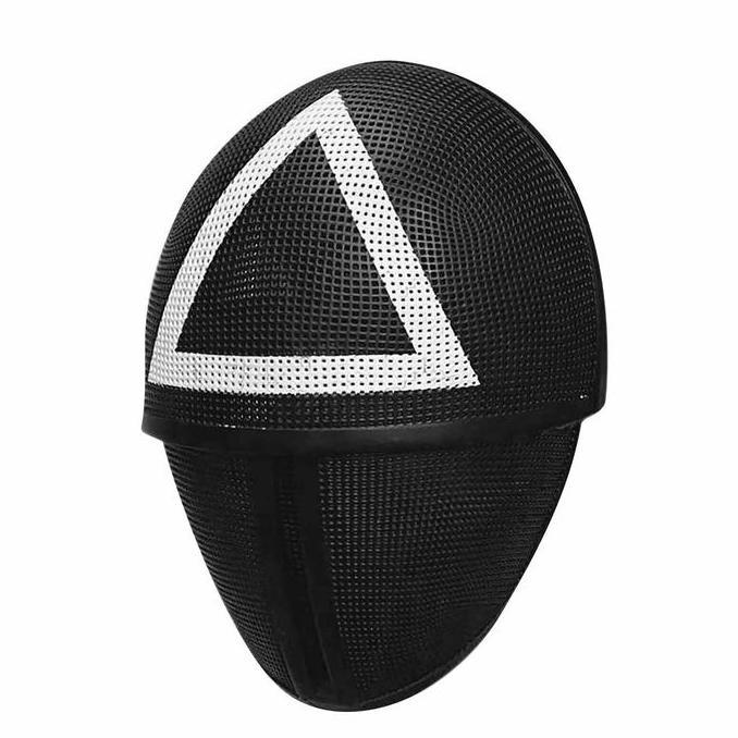 Topeng SQUID GAME Penjaga Bulat Kotak Segitiga Guard Mask Import