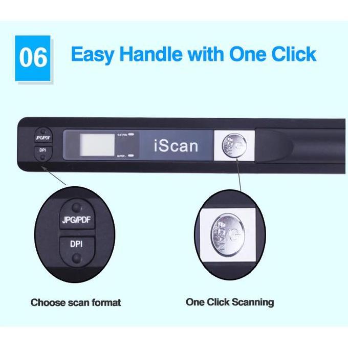 Sontige- Iscan 900 Dpi Portable Scanner Handyscan A4 Photo Scan Skypix Killer
