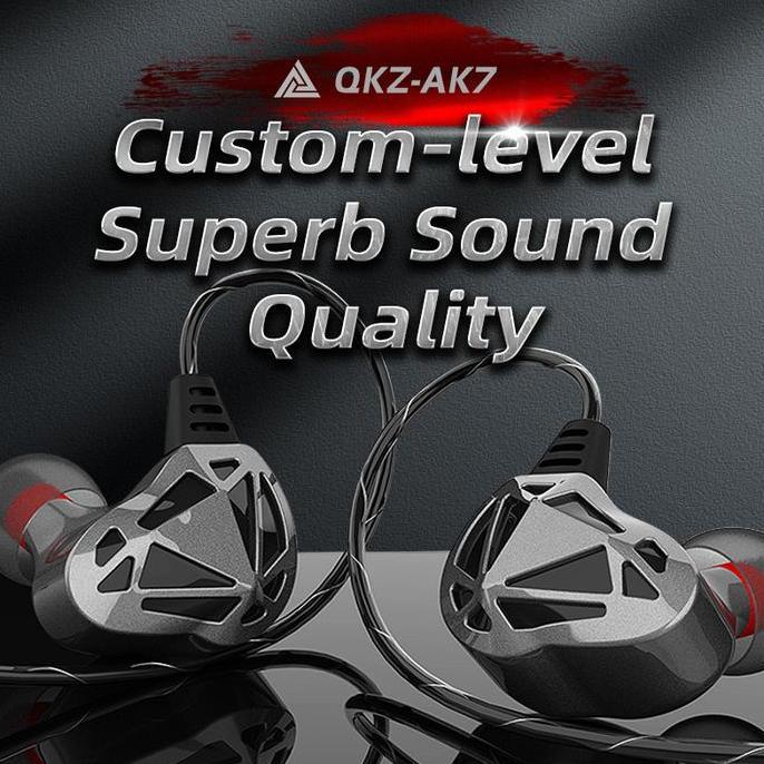 Cezu - Qkz Ak7 Hifi Headset Headphone Gaming Heavy Bass With Mic