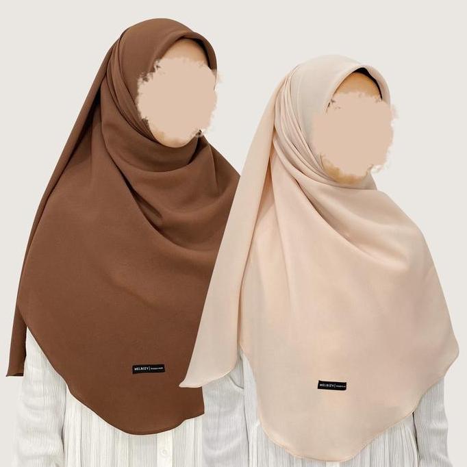 Louch- Melbizy Hijab Alesha Oval Malaysian Square  | Hijab Syar'I  |  Hijab Segiempat Jumbo Diamond 