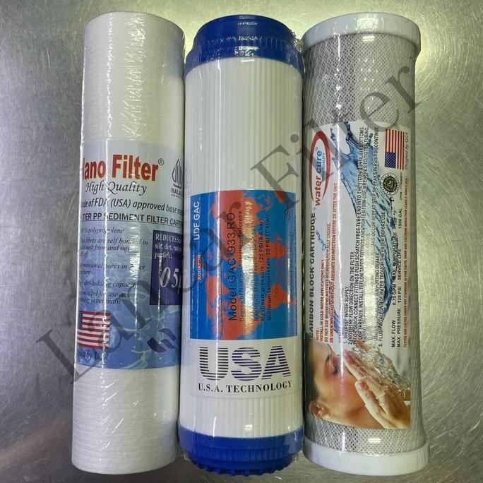 Kitset- Paket Refill Filter Ro 3 Step / Refill Filter Ro