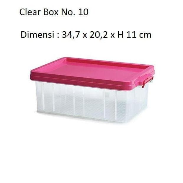 Gioze- Kotak Box Container Serbaguna Clear Box No 10 Lion Star Fx-3 Fx3