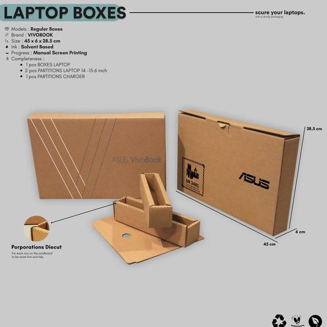 Bista- Kardus Dus Box Kotak Tempat Laptop Asus Vivobook