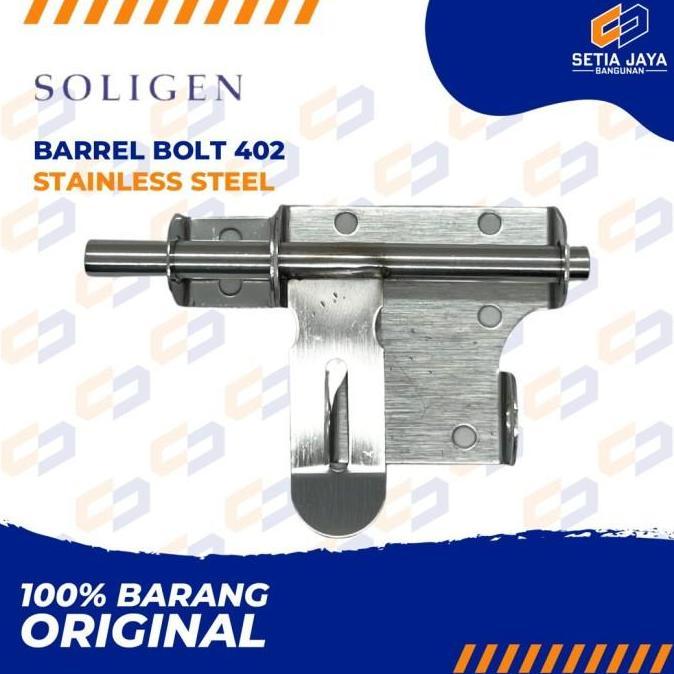 Grendel Overpal / Slot Gembok Soligen Stainless Steel 402